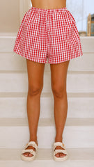 Pasta Lover Top and Shorts Set - Yellow/Red