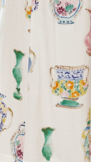 Sabin Pants - Vase Print