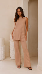 Megan Knit Pants - Camel