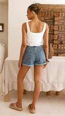Orlando Shorts - Blue Denim